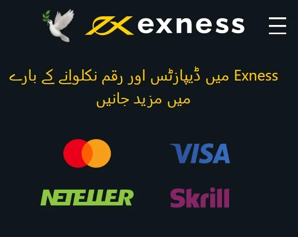 Exness جمع اور نکالنا